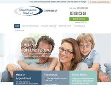 Tablet Screenshot of cargilleyecare.com